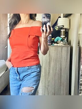 Anthropologie Deletta off the shoulder top